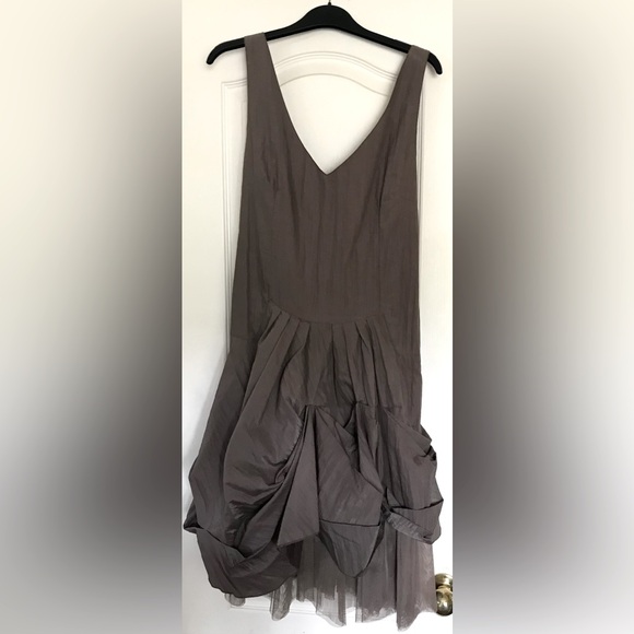 hazel Dresses & Skirts - Chiffon Mixed Media Bubble Hem Dress